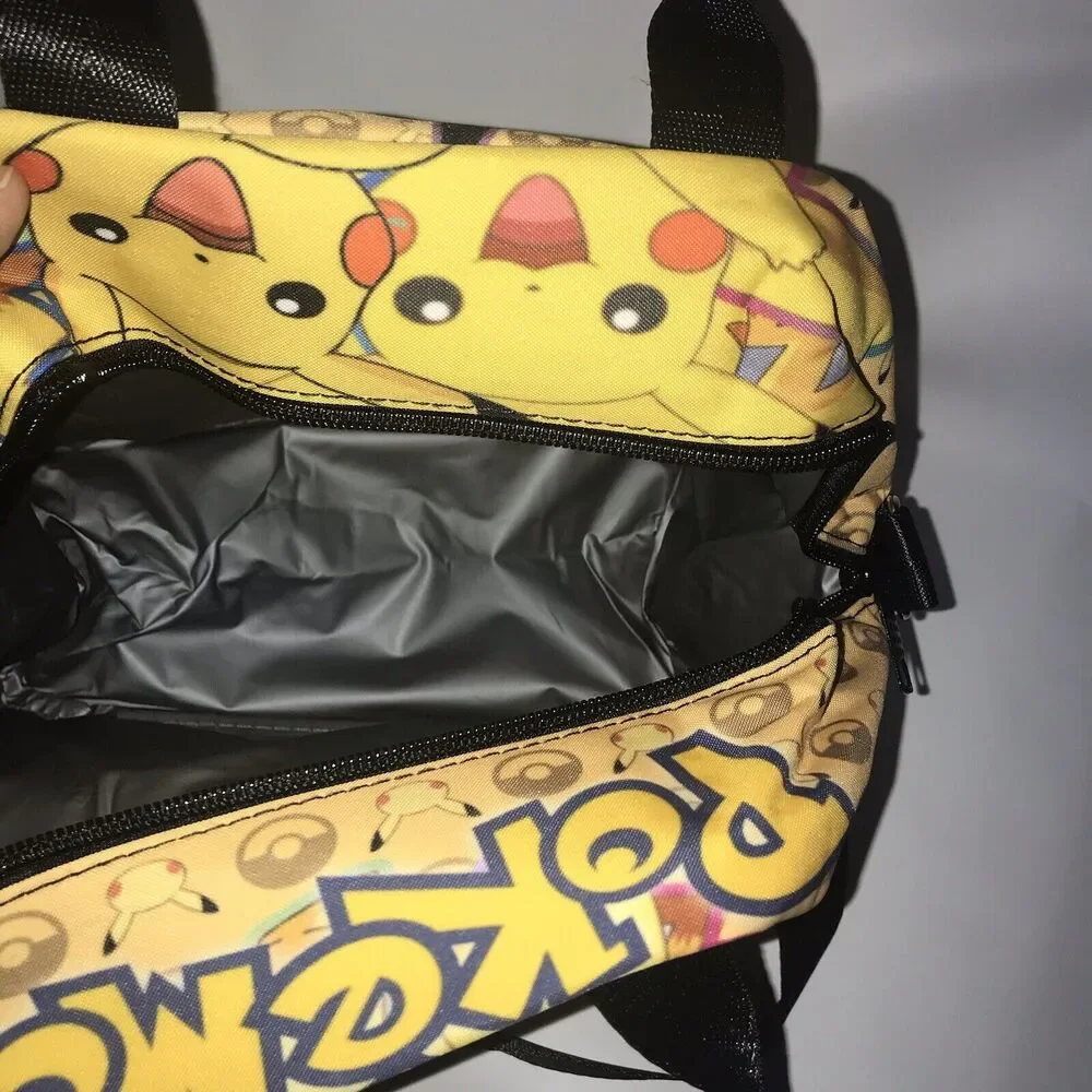 Pokemon Lunch Bag Pikachu Furren Anime Insulated Lunch‎ Box Leakproof Cooler
